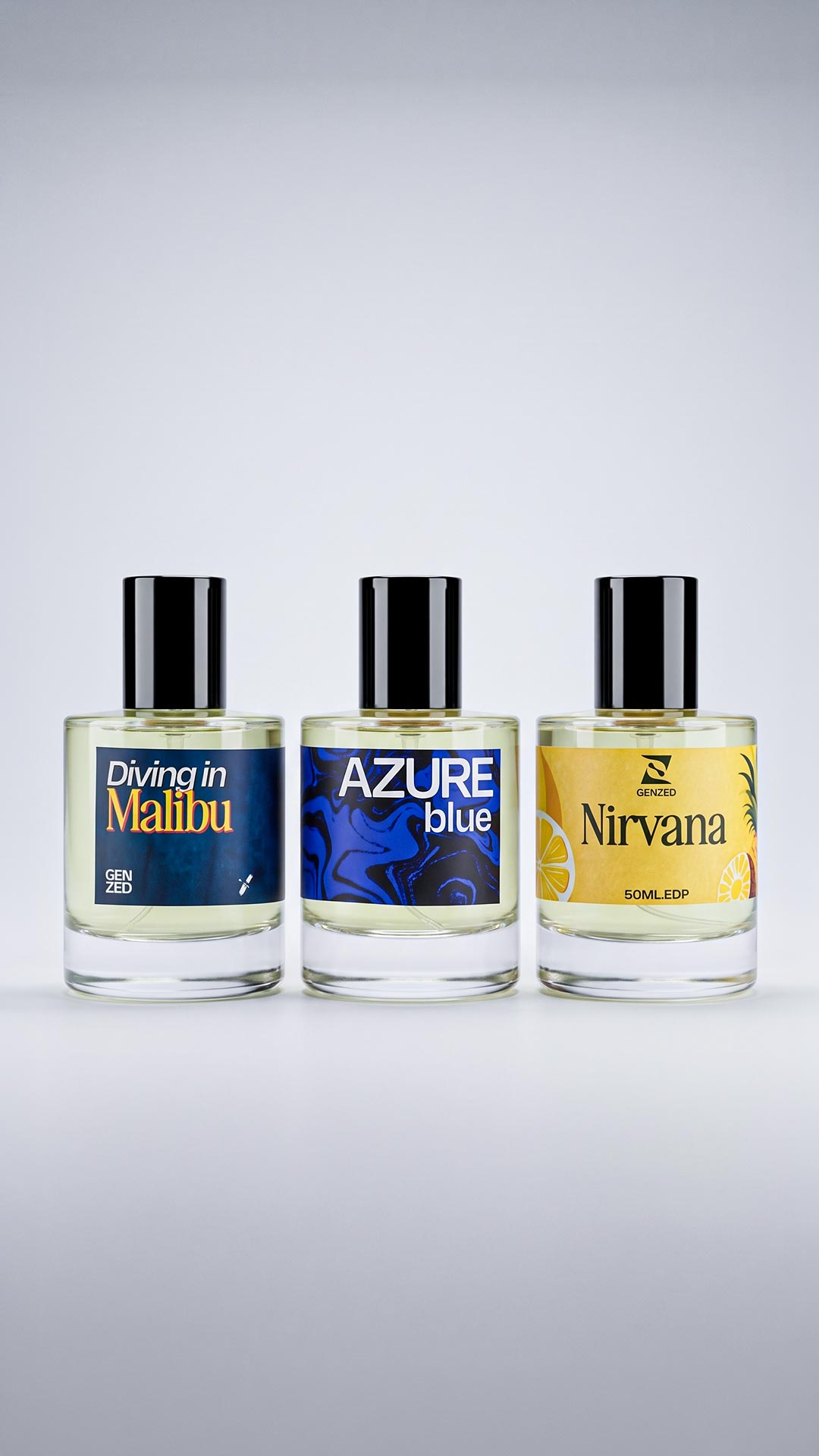 Heatwave Trio – Diving in Malibu, Nirvana, Azure Blue