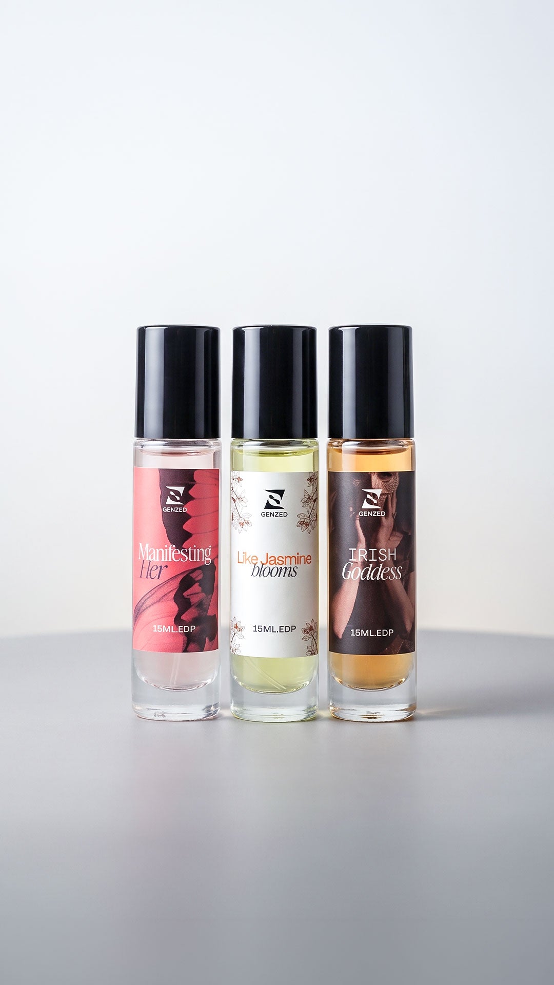 Her Signature Trio – Manifesting Her, Irish Goddess, Like Jasmine Blooms